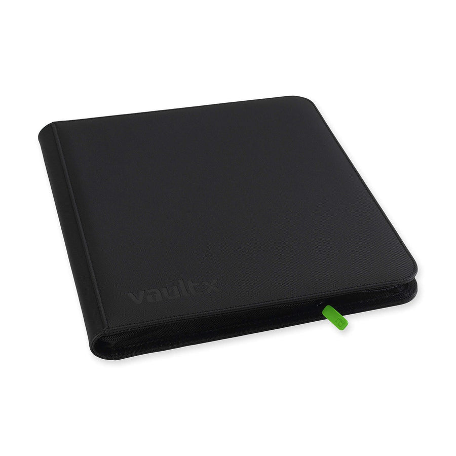 12-Pocket Exo-Tec Zip Binder Signature Black