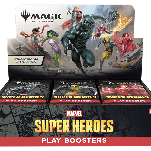 Marvel Super Heroes Play Booster Display