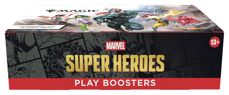 Marvel Super Heroes Play Booster Display